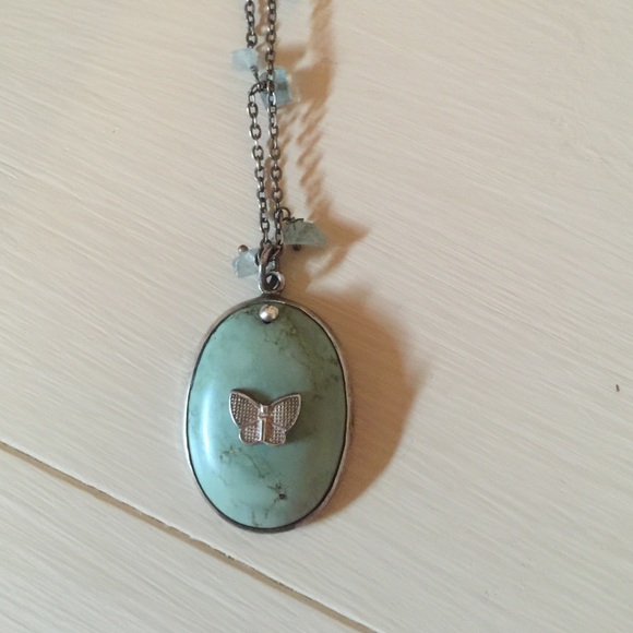 Sterling and turquoise necklace - Picture 2 of 3