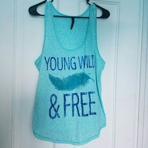 Baby blue tank top