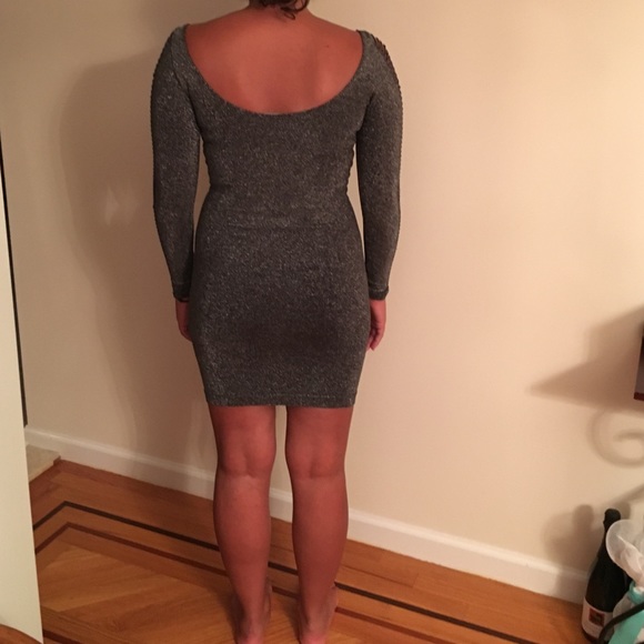 HOST PICK Bebe metallic long sleeve dress - Picture 4 of 7