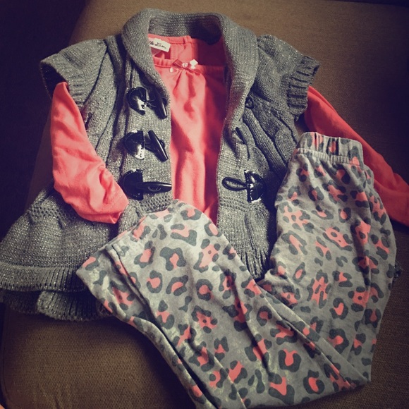 Matching pants and shirt.