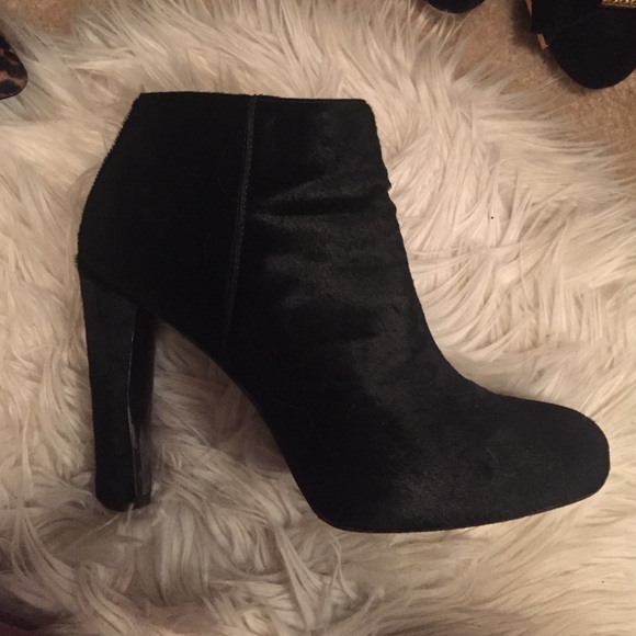 Pony hair booties