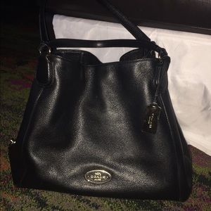 COACH Black Pebbled Leather Bag