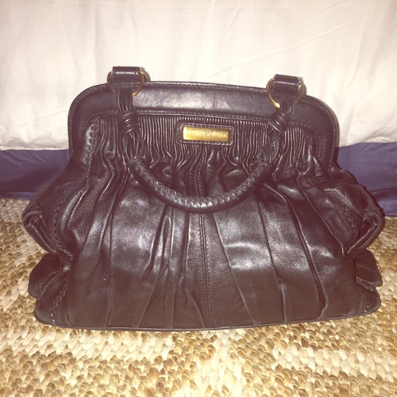 Black Leather Doctor's Tote, Isabella Fiore