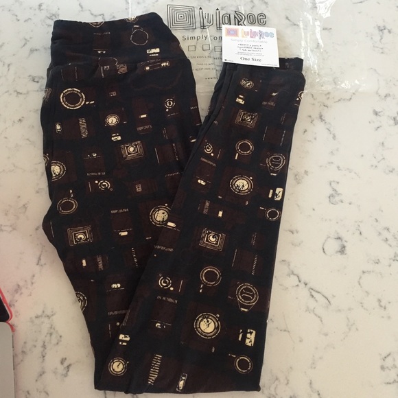 Lularoe Camera leggings HTF unicorn OS