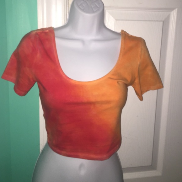Sunset colored crop top
