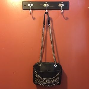Zara Leather City Bag With Chains