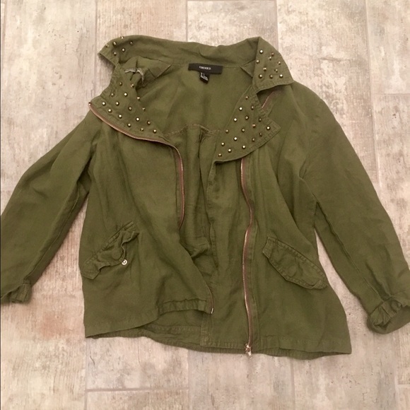 Forever 21 Army Green Jacket