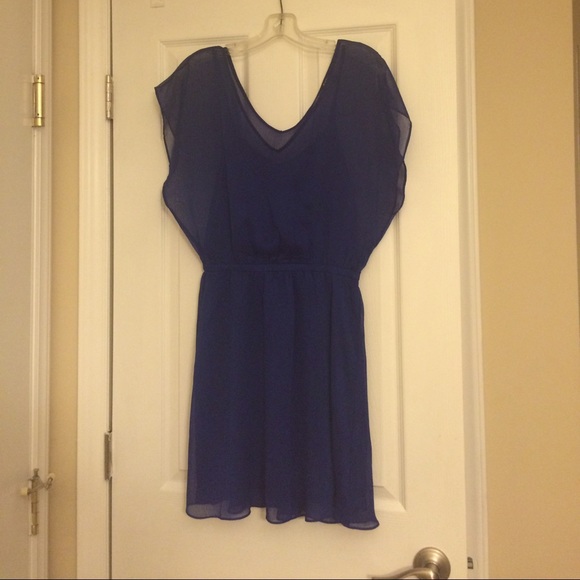 Express blue dress