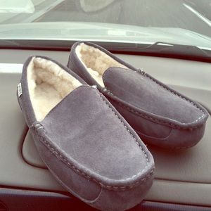 Men's suede indoor/outdoor slippers