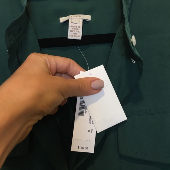 J. Crew 100% Silk Blouse - size small - Picture 2 of 4