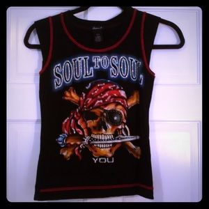 Arden. B, stretch muscle tee, size xs/s