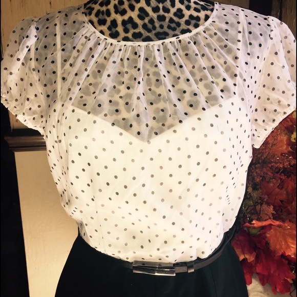 Tahari polka dot dress - Picture 1 of 5