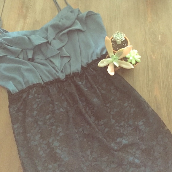 Xhilaration Dresses & Skirts - DONATED dress with blue top and lace