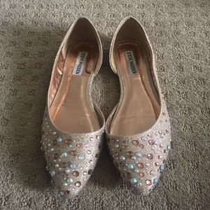 Steve Madden Gold Flats