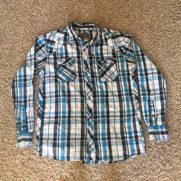 BKE slim fit button up long sleeve shirt XL