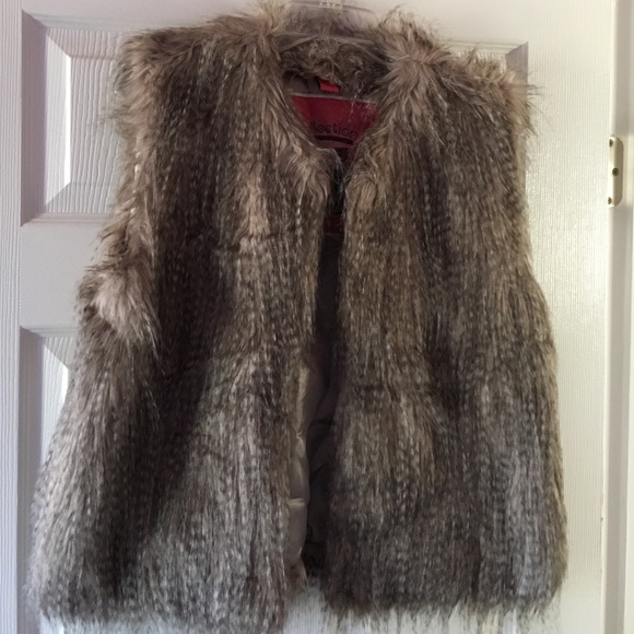Faux fur vest