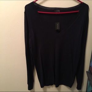 The Limited navy vneck sweater