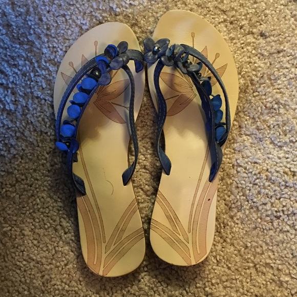 Cute Floral Flip Flops