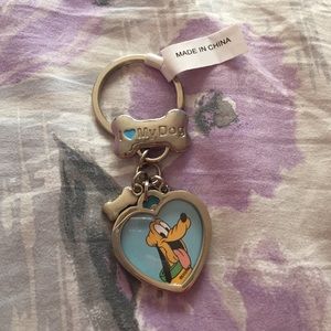 Pluto " I 💙 My Dog" Keychain