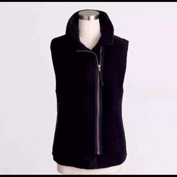 JCrew Factory Sherpa Lined Vest. Navy. Size XXS