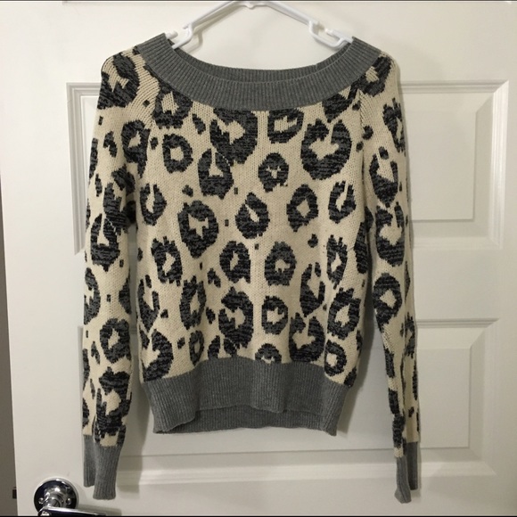 Animal print sweater