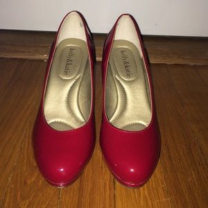 Kelly and Katie Red Patent Heels