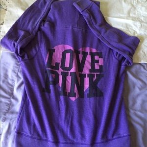 Victoria's Secret pink hoodie large purple 💖💕💋