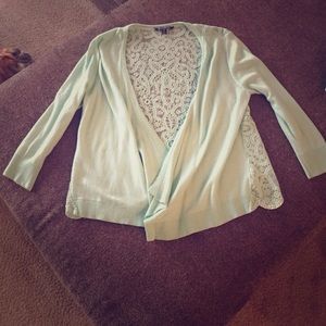 Mint Green lacy cardigan