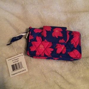 Vera Bradley Art Poppies Smartphone Wristlet