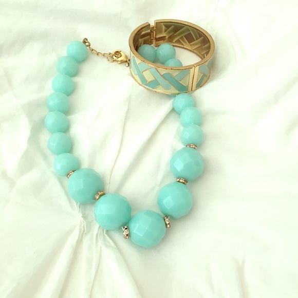 J Crew necklace in a mint color