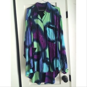 Vintage Oversized Shirt/Dress tie dye XL
