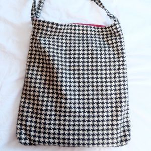 Old Navy - Houndstooth Tote (Black/Beige)
