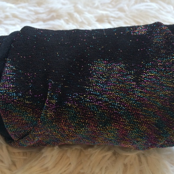 rainbow glitter tights