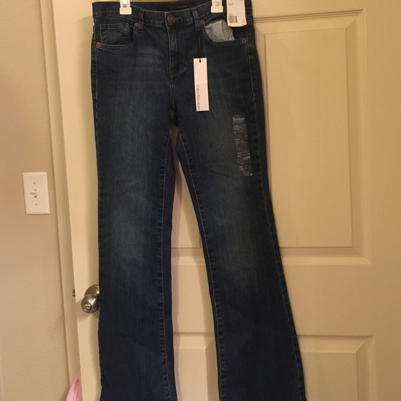 Women's denim flare jeans