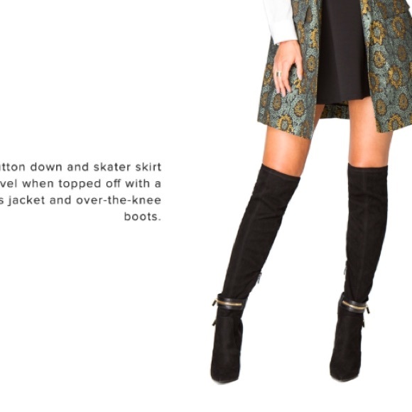 Black knee high boots