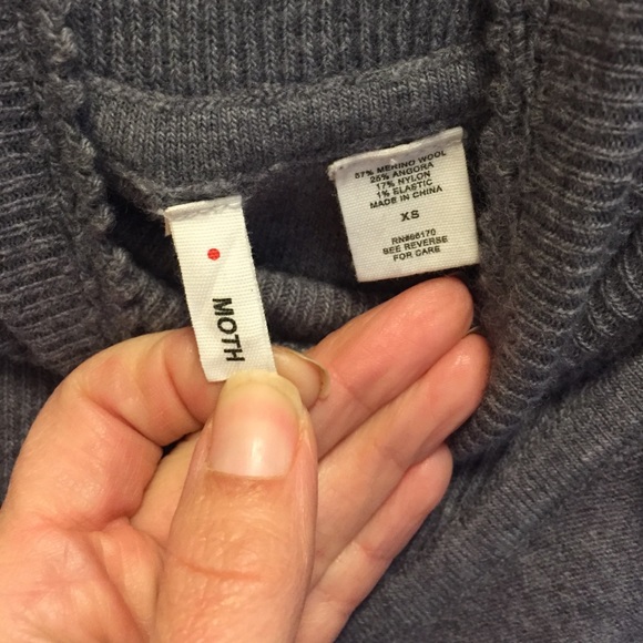 Anthropologie Moth Grey Sweater Dress XS - Picture 3 of 3