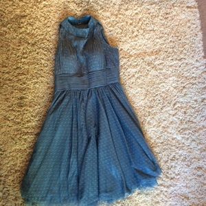 Blue unique vintage dress