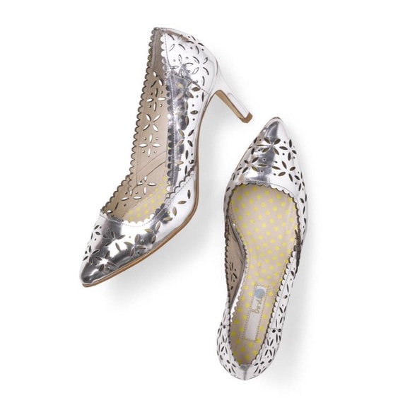 Boden Shoes - LAST CHANCE! Boden 'Mariana' Silver Metallic Heels