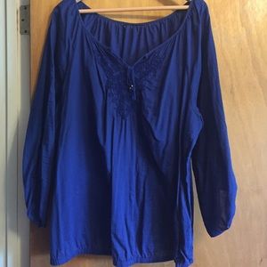 Lane Bryant Blue Blouse Size 18/20