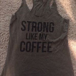 Army green workout tank