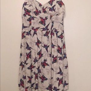 Cute dress with colorful bird details