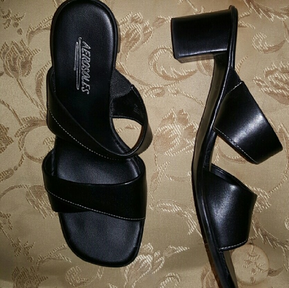 Black leather Aerosoles