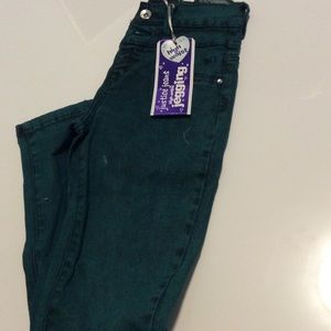 Green jeggings