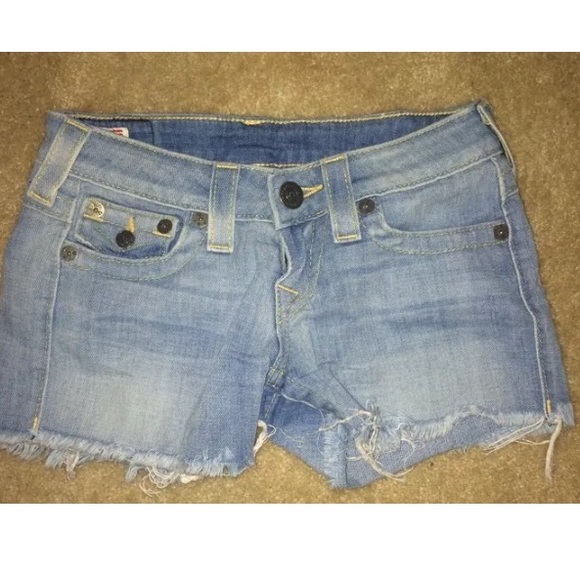 True religion cut off shorts