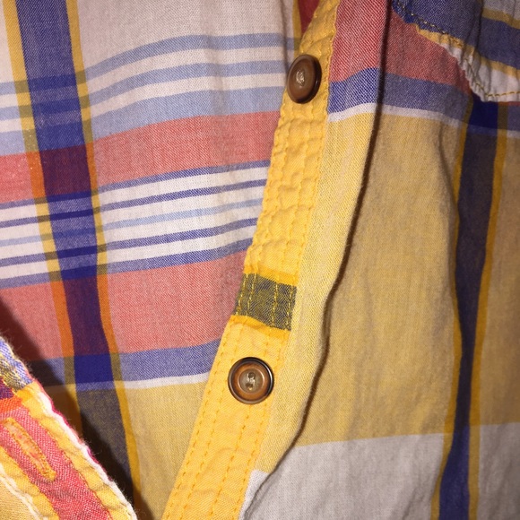 Hollister Half Button Up Plaid Shirt - Picture 2 of 3