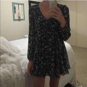 Urban outfitters floral Long sleeve dress