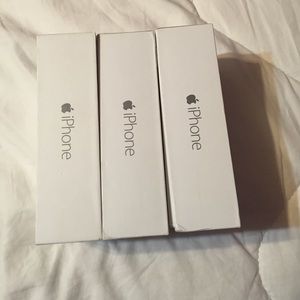 3 iPhone 6 boxes. Empty