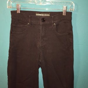Express Black High Waist Jean Leggings 00