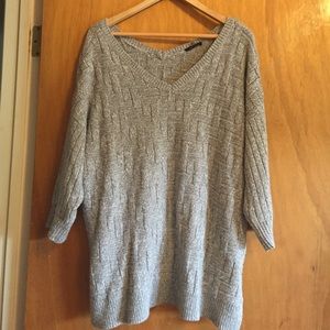 Lane Bryant metallic/grey sweater size 18/20
