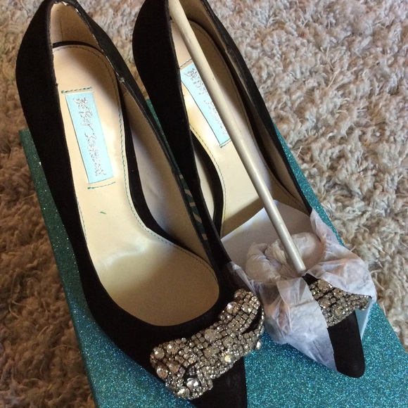 Black shade Blue by Betsey Johnson heels